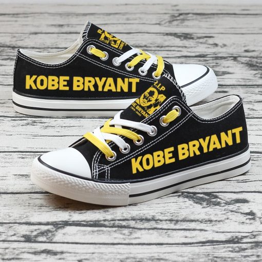 RIP Kobe Bryant Black Mamba 24 Commemorate Canvas Shoes