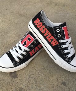 Rossview Hawks Limited High School Students Low Top Canvas Sneakers