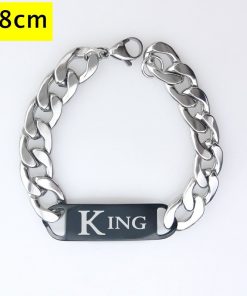 Sacramento Kings Design Men Fashion Wristlet Stainless Steel Bracelet