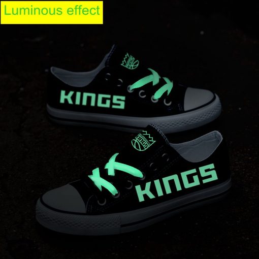 Sacramento Kings Limited Luminous Low Top Canvas Sneakers
