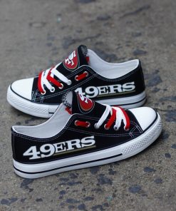 San Francisco 49ers Low Top Canvas Sneakers