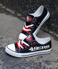 San Francisco 49ers Low Top Canvas Sneakers