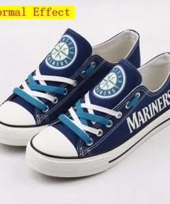 Seattle Mariners Limited Luminous Low Top Canvas Shoes Sport