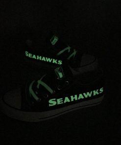 Seattle Seahawks Limited Luminous Low Top Canvas Sneakers