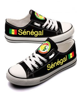 Senegal National Team Low Top Canvas Sneakers