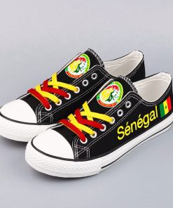 Senegal National Team Low Top Canvas Sneakers