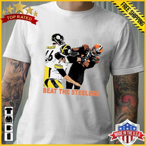Sprint Football Beat The Steelers T Shirt White Unisex T Shirt Full Size 4