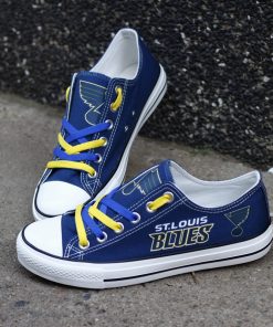 St. Louis Blues Limited Low Top Canvas Sneakers