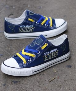 St. Louis Blues Limited Low Top Canvas Sneakers