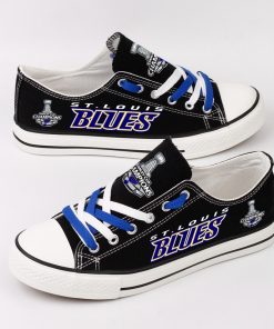 St. Louis Blues Low Top Canvas Shoes Sport