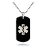 Star of Life Engraving Tungsten Necklace