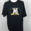 Steelers Mens Xl T Shirt 2007 75Th Anniversary Black Short Sleeve