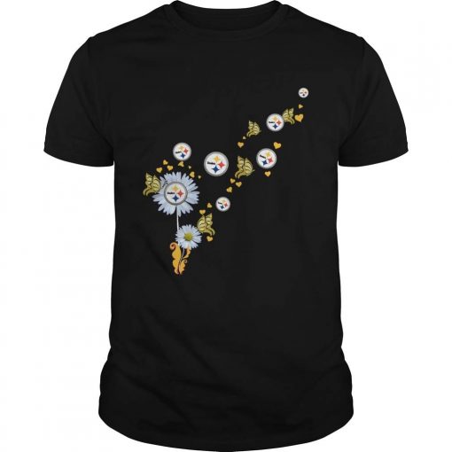 Steelers Pittsburgh logo Butterfly fly shirt unisex men women t shirt