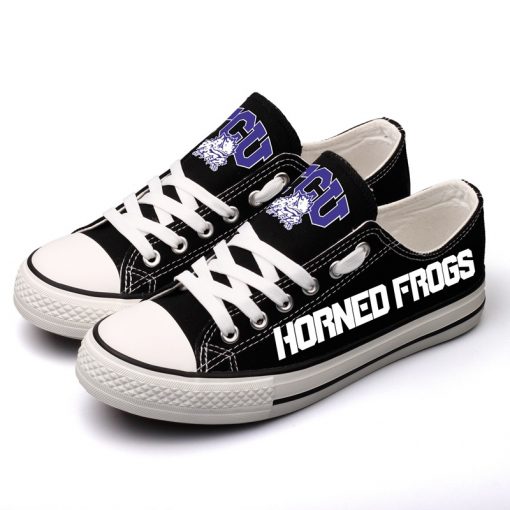 TCU Horned Frogs Limited Low Top Canvas Sneakers