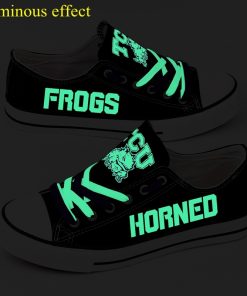 TCU Horned Frogs Limited Luminous Low Top Canvas Sneakers