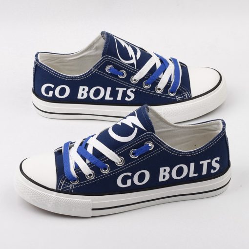 Tampa Bay Lightning Limited Fans Low Top Canvas Shoes Sport