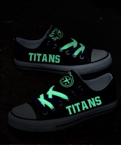 Tennessee Titans Limited Luminous Low Top Canvas Sneakers