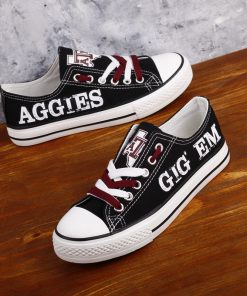Texas A&M Aggies Limited Fans Low Top Canvas Sneakers