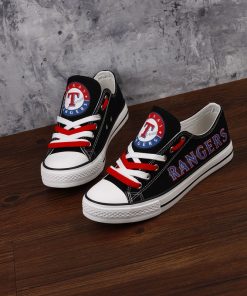 Texas Rangers Limited Fans Low Top Canvas Sneakers
