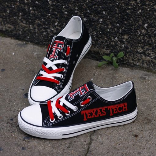 Texas Tech Red Raiders Limited Students Low Top Canvas Sneakers