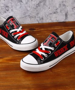 Texas Tech Red Raiders Low Top Canvas Sneakers