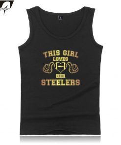 This Girl Loves Her Steelers Tank Tops Print Sleeveless Streetwear Men Women Outwork Casual Clothes Plus 1