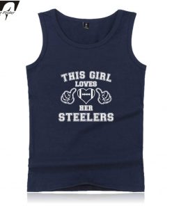 This Girl Loves Her Steelers Tank Tops Print Sleeveless Streetwear Men Women Outwork Casual Clothes Plus
