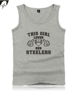 This Girl Loves Her Steelers Tank Tops Print Sleeveless Streetwear Men Women Outwork Casual Clothes Plus 3