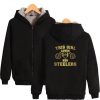 This Loves Her Steelers Thicken Warm Hoodies Zipper Hoodies Winter Clothing Print Sweatshirts Casual Clothes High