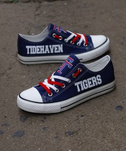 Tidehaven Tigers Limited High School Students Low Top Canvas Sneakers