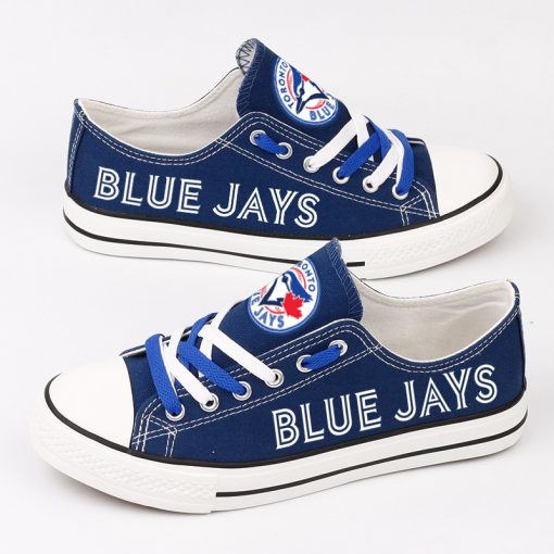 Toronto Blue Jays Low Top Canvas Shoes Sport