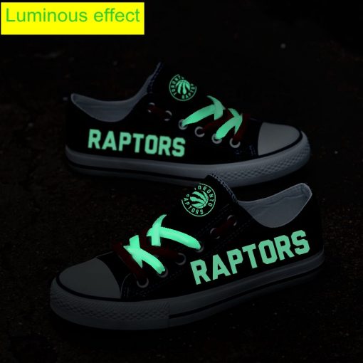 Toronto Raptors Limited Luminous Low Top Canvas Sneakers