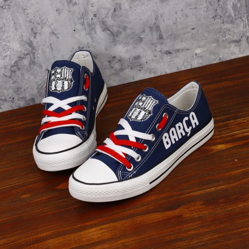 Barcelona Printed Canvas Sneakers