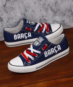 Barcelona Printed Canvas Sneakers