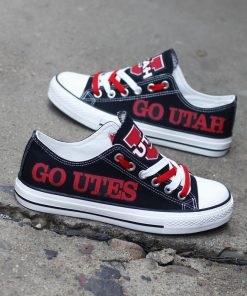 Utah Utes Limited Low Top Canvas Shoes Sport