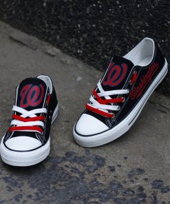 Washington Nationals Limited Low Top Canvas Shoes Sport