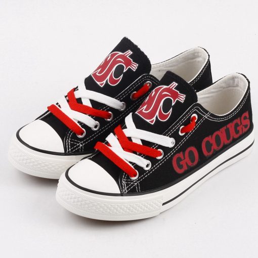 Washington State Cougars Limited Low Top Canvas Shoes Sport