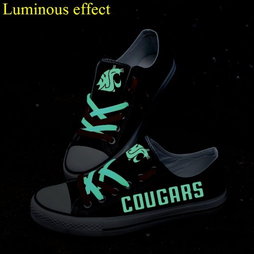 Washington State Cougars Limited Luminous Low Top Canvas Sneakers