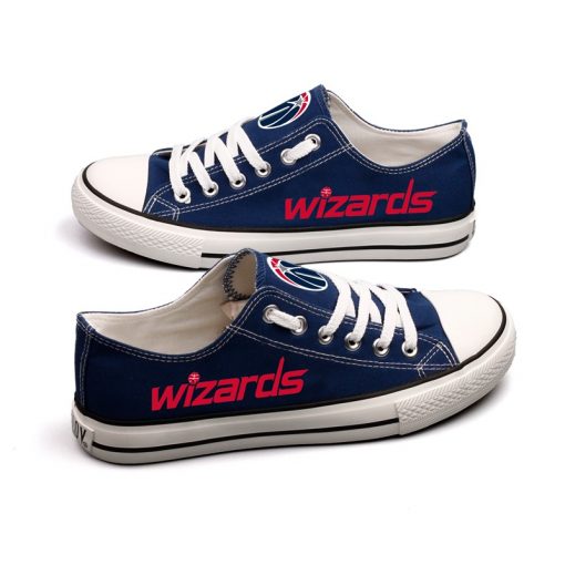Washington Wizards Low Top Canvas Sneakers