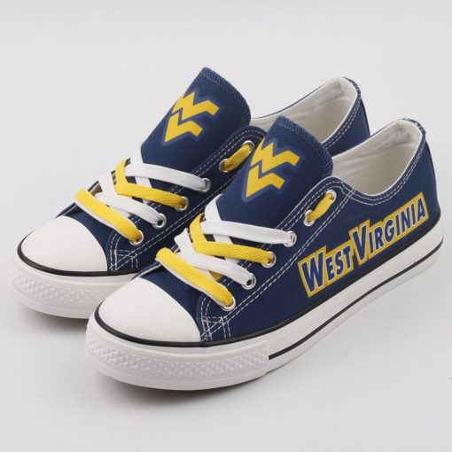West Virginia Mountaineers Limited Low Top Canvas Sneakers