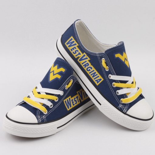 West Virginia Mountaineers Limited Low Top Canvas Sneakers