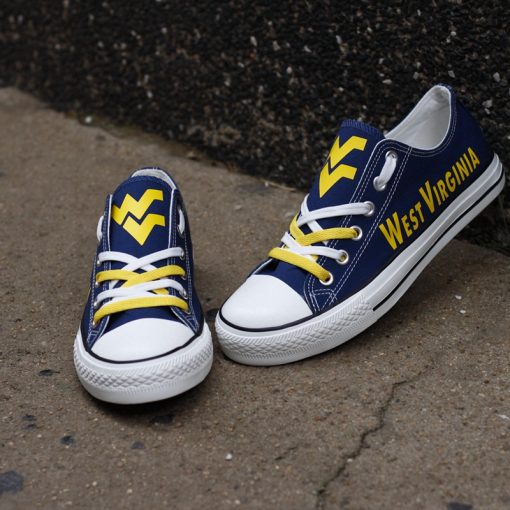 West Virginia Mountaineers Limited Low Top Canvas Shoes Sport