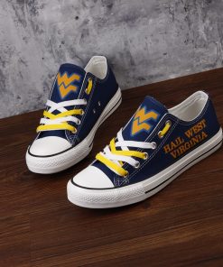 West Virginia Mountaineers Limited Fans Low Top Canvas Shoes Sport