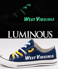 West Virginia Mountaineers Limited Luminous Low Top Canvas Sneakers