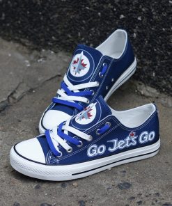 Winnipeg Jets Limited Fans Low Top Canvas Sneakers