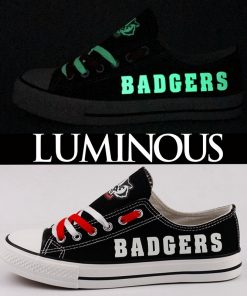 Wisconsin Badgers Limited Luminous Low Top Canvas Sneakers