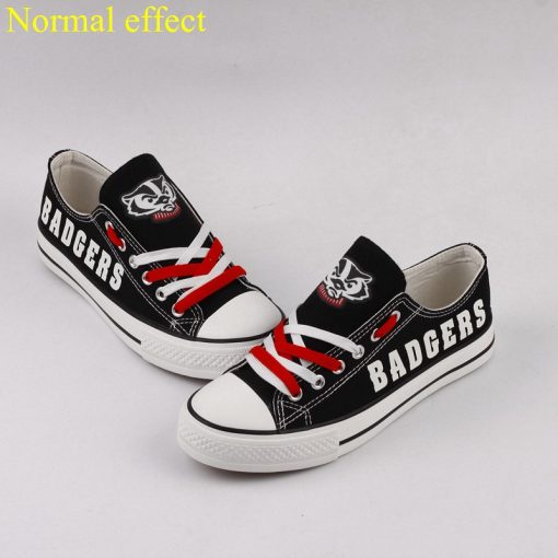 Wisconsin Badgers Limited Luminous Low Top Canvas Sneakers