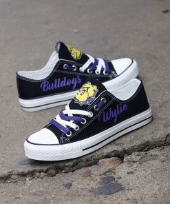 Wylie Bulldogs Limited High School Students Low Top Canvas Sneakers