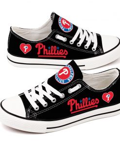 Philadelphia Phillies Limited Print Low Top Canvas Sport Sneakers