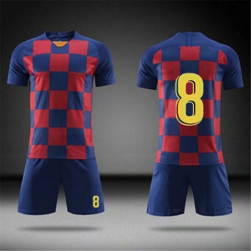 2019 Football jerseys Boys and girls Soccer Clothes Sets Men child Futbol Barcelona Training Uniforms Kids 2